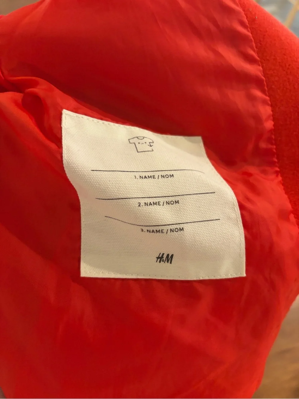 H&M Red NYC varsity jacket size 6/7 years